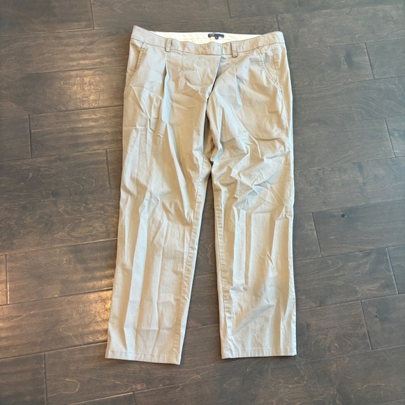 Vince Pants - Vince Khaki Tan Pleated Cotton Blend Chino Trousers Pants Size 10 Made in USA